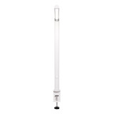 ofinto Tischlampe Lumino Desk Weiss mit Tischklammer Weiss - LED-Schreibtischleuchte in vertikaler Position mit Klemmsystem, Frontalansicht