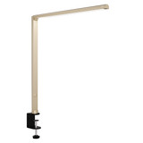 ofinto Tischlampe Lumino Desk Sand mit Tischklammer Schwarz - LED-Arbeitsplatzlampe mit robuster Schraubklammer-Befestigung