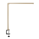 ofinto Tischlampe Lumino Desk Sand mit Tischklammer Schwarz - LED-Schreibtischleuchte mit platzsparender Klemmhalterung, seitliche Ansicht