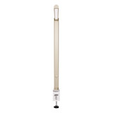 ofinto Tischlampe Lumino Desk Sand mit Tischklammer Weiss - LED-Schreibtischleuchte in vertikaler Position mit Klemmsystem, Frontalansicht