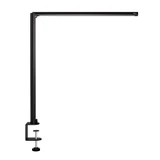 ofinto Tischlampe Lumino Desk Schwarz mit Tischklammer Schwarz - LED-Schreibtischleuchte mit platzsparender Klemmhalterung, seitliche Ansicht