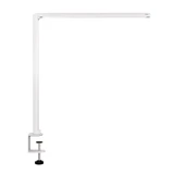 ofinto Tischlampe Lumino Desk Weiss mit Tischklammer Weiss - LED-Schreibtischleuchte mit platzsparender Klemmhalterung, seitliche Ansicht
