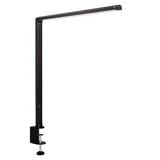 ofinto Tischlampe Lumino Desk Schwarz mit Tischklammer Schwarz - LED-Arbeitsplatzlampe mit robuster Schraubklammer-Befestigung