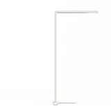 Büro-Stehlampe Lumino Pro in Weiß, Seitenansicht freigestellt auf weissem Hintergrund