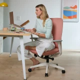 ofinto Bürostuhl Cloud in Rot, ergonomischer Schreibtischstuhl im Home Office