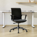 ofinto Flex Office Bürostuhl in Schwarz mit Armlehnen - design-orientierte Ergonomie zum fairen Preis für Home Office