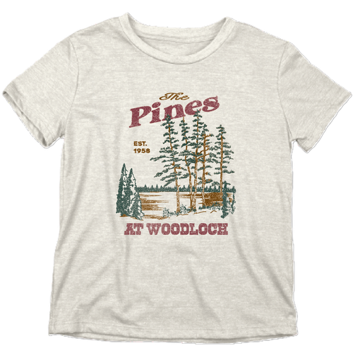 Youth Lake Scene Tee - Oatmeal