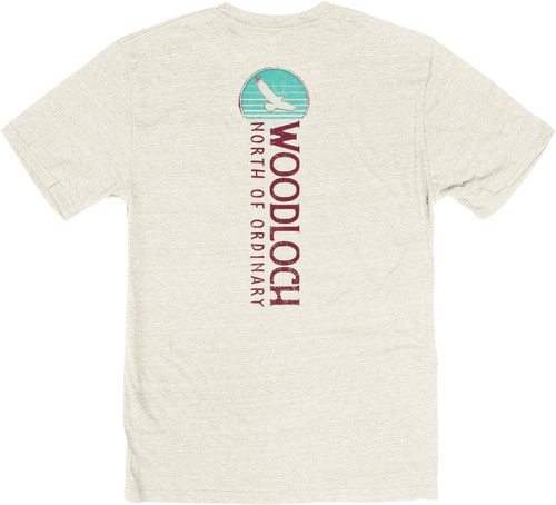 Unisex Vertical Back Design - Oatmeal Unisex Vertical Back Design - Oatmeal
