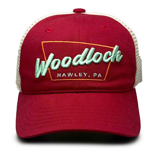 Youth Baseball Cap - "Hawley PA" Vintage Red Trucker Youth Baseball Cap - "Hawley PA" Vintage Red Trucker