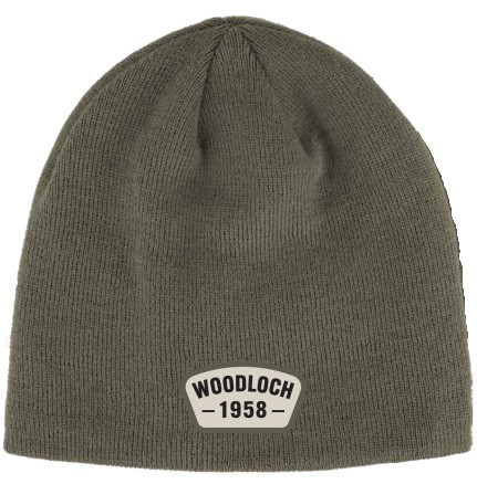 Fleece Lined Knit Beanie Hat - Olive Green