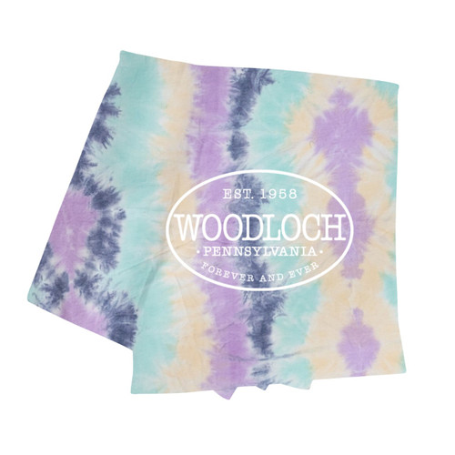 Cozy Sweatshirt Blanket - Pastel Stripe Tie Dye