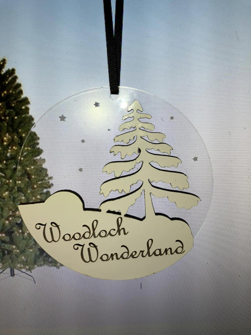 Ornament - Hand Made Clear "Woodloch Wonderland"