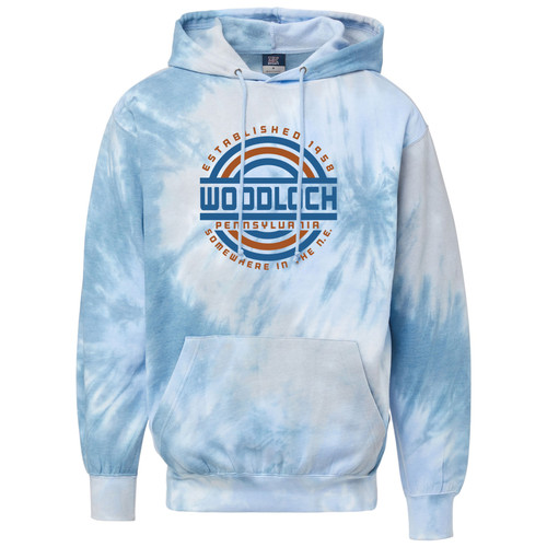 Unisex "Somewhere in the Northeast" Blue Tie Dye Sweatshirt