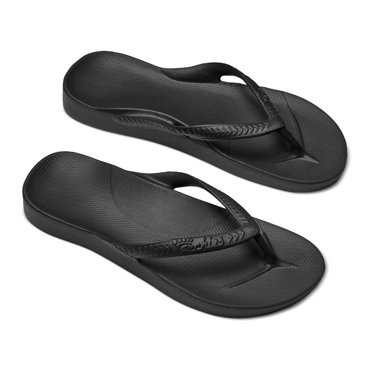 Archies  Arch Support Jandals Black