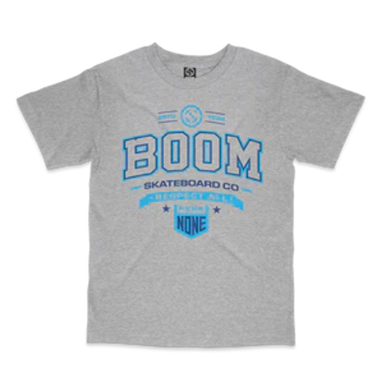 Boom Respect Logo T-Shirt Grey Marle