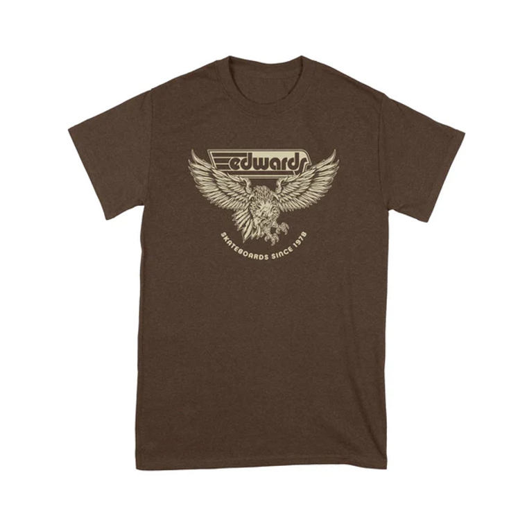 Edwards Eagle Logo T-Shirt Dark Chocolate