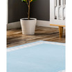 Aurora Laylani Washable Kids Polka Dot Border 8' x 10' Area Rug