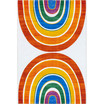 Revel Classic Double Rainbow Washable Kids 7' x 9' Area Rug