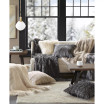 Edina Faux-Fur Decorative Pillow, 20" x  20"