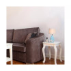 Simple Designs Textured Stucco Ceramic Oval Table Lamp