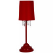 Simple Designs 		Table Lamp with Fabric Shade and Hanging Acrylic Beads