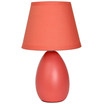 Simple Designs Mini Egg Oval Ceramic Table Lamp