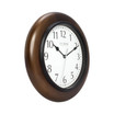 La Crosse Clock 404-2625 10" Solid Wood Analog Wall Clock