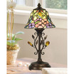 Crystal Peony Accent Table Lamp