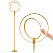 Eclipse LED Modern Torchiere Floor Lamp with Adjustable Rings