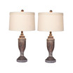Resin Table Lamps, Set of 2