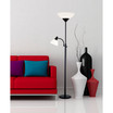 Piedmont Black Torchiere Floor Lamp