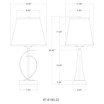 Pacific Coast Novo Set of 2 Table Lamps