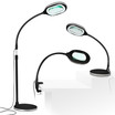 Lightview Pro LED 3-in-1 Magnifier Floor & Desk Lamp Combo - (1.75x) 3 Diopter