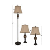 Decor Therapy Mae Table and Floor Lamp Set Set of 2