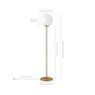 Theia Globe Stem Floor Lamp