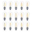 15 Pack Bulbs - S14 Bulb, E26 Base, 1 Watt, 2700K Soft White Hue