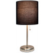 Lime Lights Stick Lamp with USB charging port and Fabric Shade