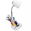 Limelight's Gooseneck Organizer Desk Lamp with iPad Tablet Stand Book Holder