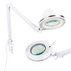 Lightview Pro LED Dimmable Screw Clamp Magnifier Desk Lamp (2.25x) 5 Diopter, Color Temperature Changing