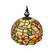 Tiffany Style Floral, Hummingbird Hanging Lamp