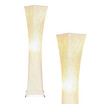Harmony LED Contemporary Column Floor Lamp with Boho Shade