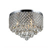 Trey 18" 3-Light Indoor Flush Mount Chandelier with Light Kit
