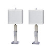 Stacked Block Table Lamps, Set of 2