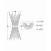Nikko Gold-Tone Mid-Century Modern Wall Sconce Light