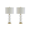 Bella Glass Triple-Sphere Led Table Lamp, Set of 2