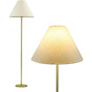 Mika LED Classic Standing Floor Lamp with A-Line Open Shade