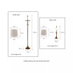 Table and Floor Lamps - Set of 3