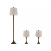 Table and Floor Lamps - Set of 3