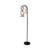 Decor Therapy 64" Textured Floor Lamp with Mercury Glass Globe