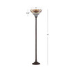 Davis Tiffany- Torchiere Led Floor Lamp